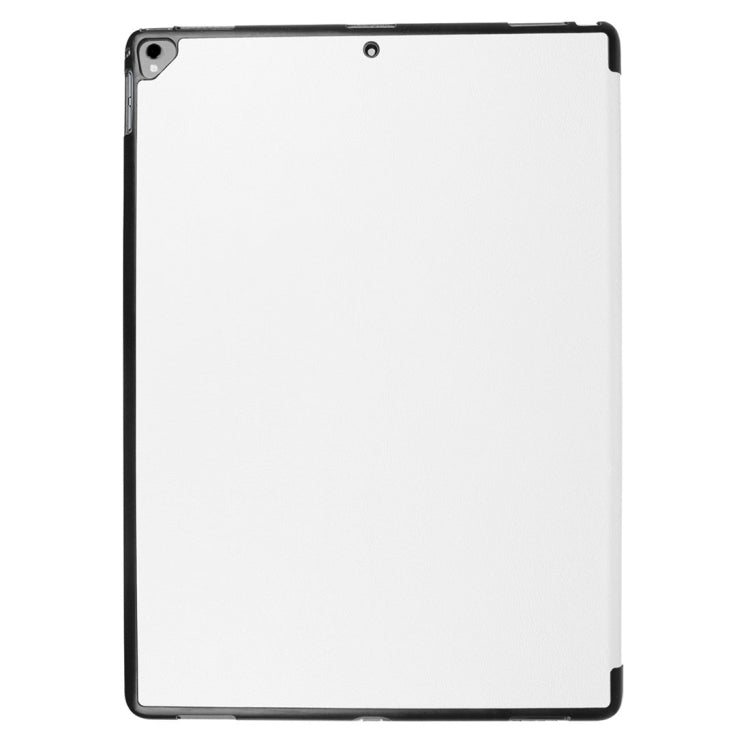 Custer Texture Horizontal Flip Smart Leather Case with 3-folding Holder  & Sleep / Wake-up Function for iPad Pro 12.9 inch 2017 / 2015