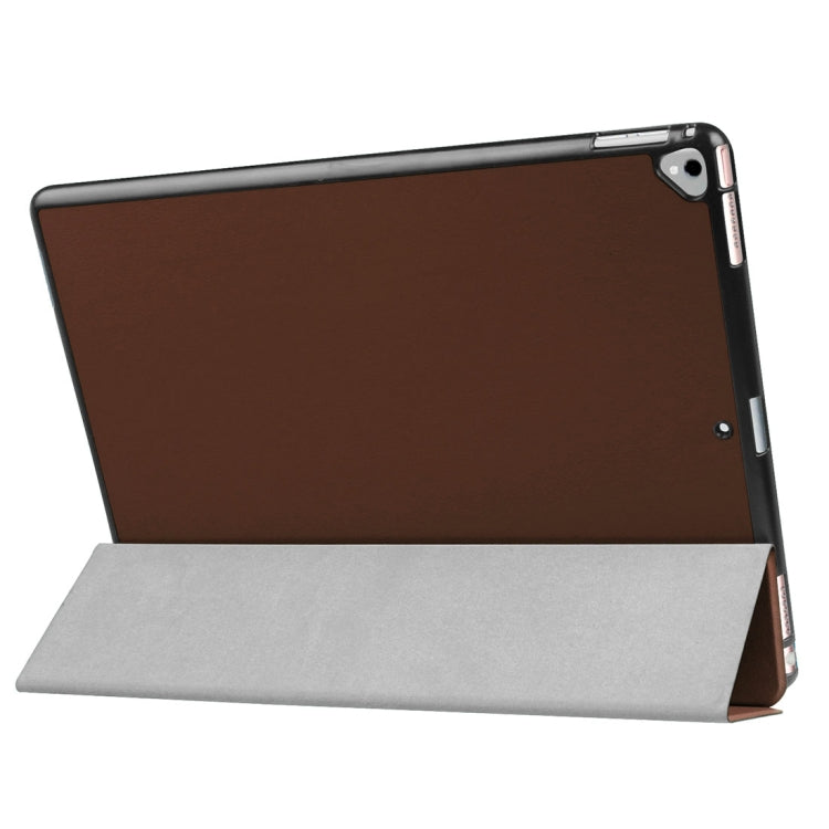 Custer Texture Horizontal Flip Smart Leather Case with 3-folding Holder  & Sleep / Wake-up Function for iPad Pro 12.9 inch 2017 / 2015