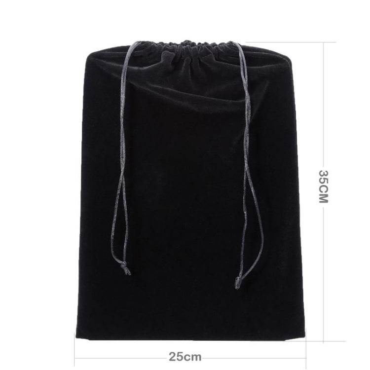 13 inch Universal Leisure Cotton Flock Cloth Carry Bag with Stay Cord for iPad Pro / iPad Air 2 / iPad 4(Black)