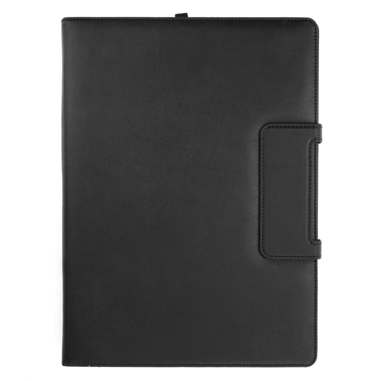 2 in 1 Detachable Bluetooth Keyboard Stitch Leather Tablet Case with Holder & Wake-up / Sleep Function for iPad Pro 12.9 inch(Black)