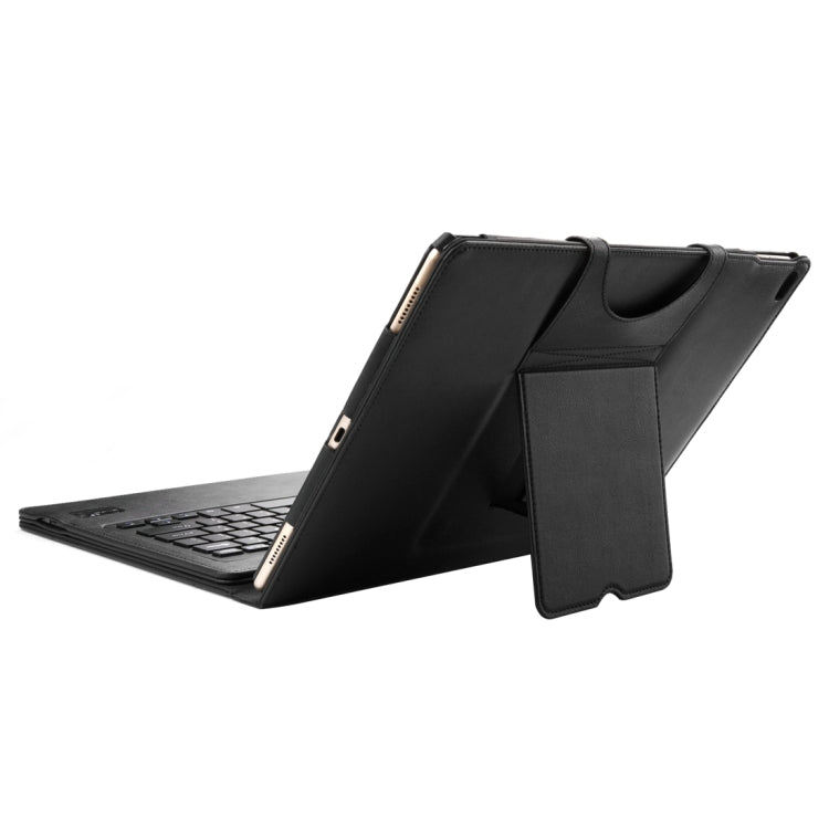 2 in 1 Detachable Bluetooth Keyboard Stitch Leather Tablet Case with Holder & Wake-up / Sleep Function for iPad Pro 12.9 inch(Black)