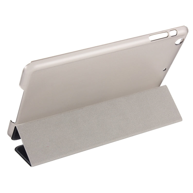 Silk Texture Horizontal Flip Leather Case with Three-Folding Holder & Wake-up / Sleep Function for iPad Pro