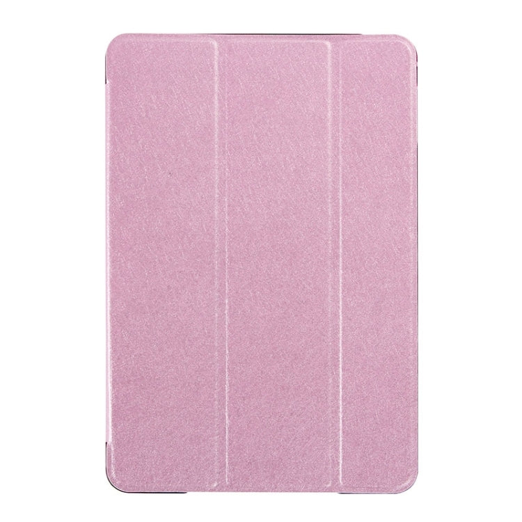 Silk Texture Horizontal Flip Leather Case with Three-Folding Holder & Wake-up / Sleep Function for iPad Pro