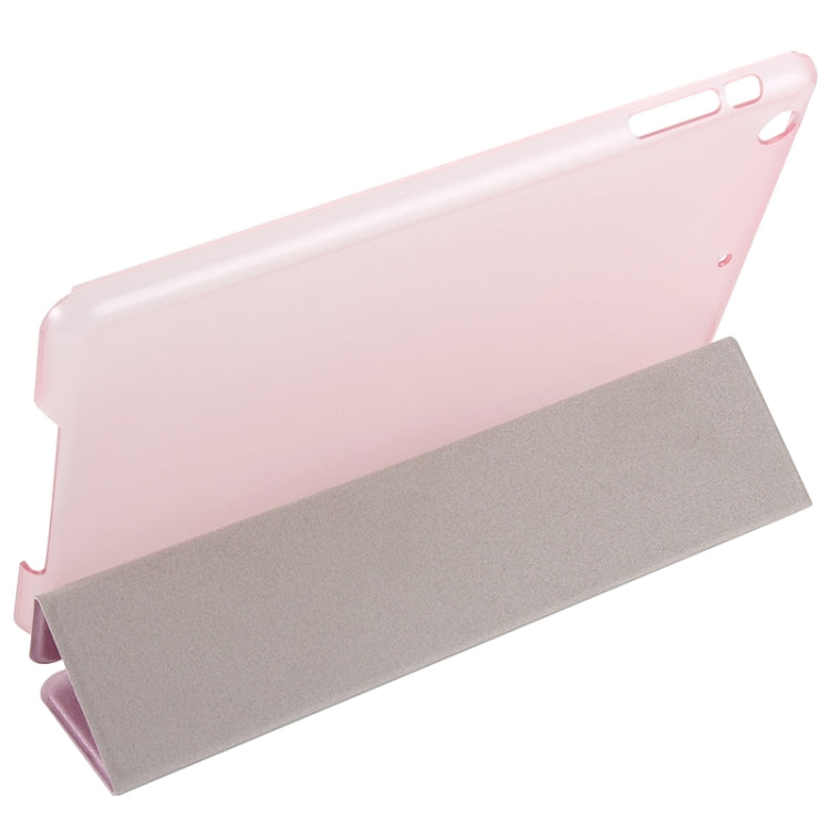 Silk Texture Horizontal Flip Leather Case with Three-Folding Holder & Wake-up / Sleep Function for iPad Pro
