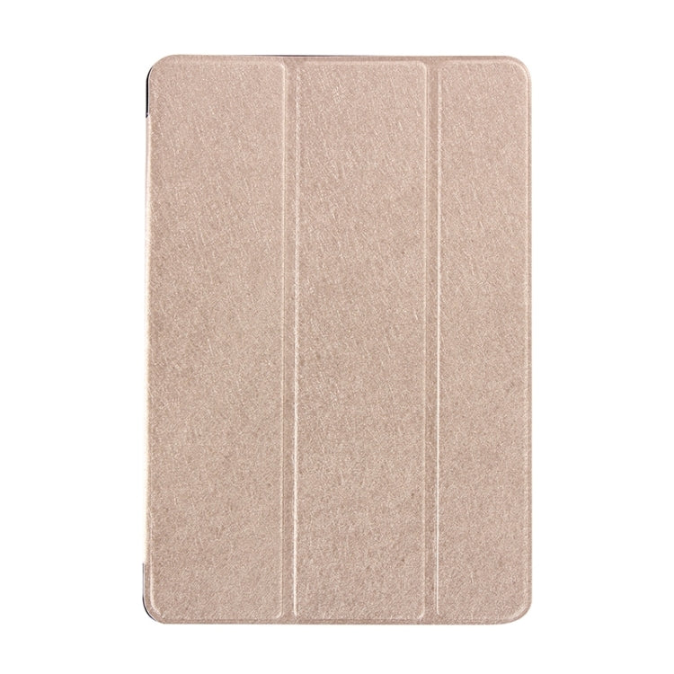 Silk Texture Horizontal Flip Leather Case with Three-Folding Holder & Wake-up / Sleep Function for iPad Pro
