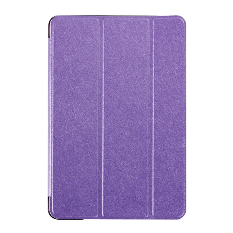 Silk Texture Horizontal Flip Leather Case with Three-Folding Holder & Wake-up / Sleep Function for iPad Pro