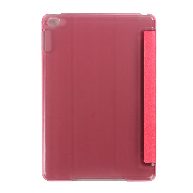 Silk Texture Horizontal Flip Leather Case with Three-Folding Holder & Wake-up / Sleep Function for iPad Pro