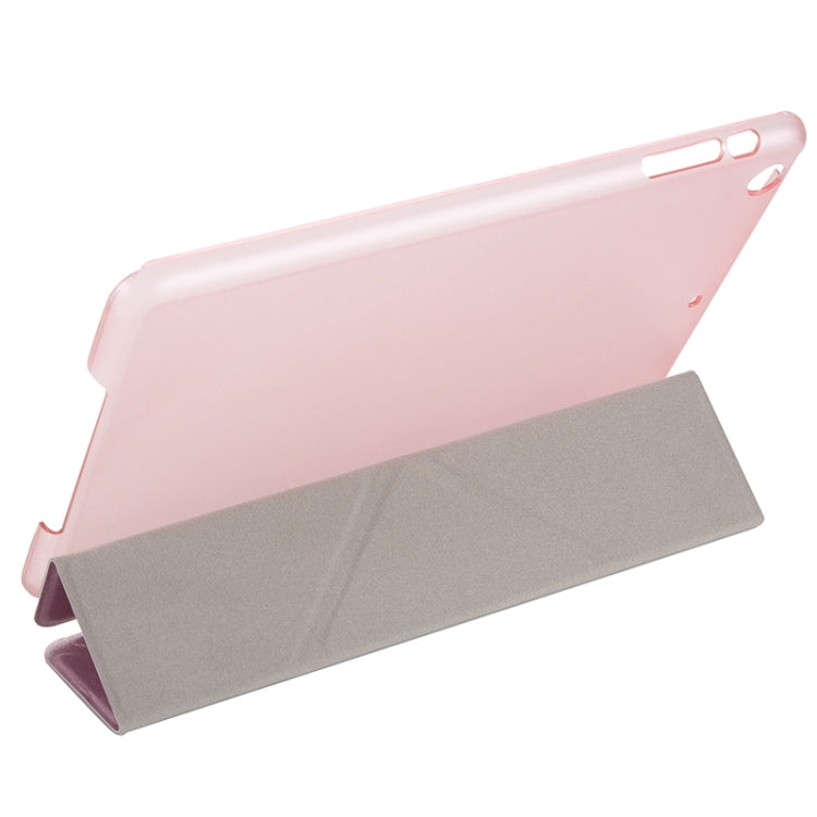 Silk Texture Horizontal Flip Leather Case with Three-Folding Holder & Wake-up / Sleep Function for iPad Pro