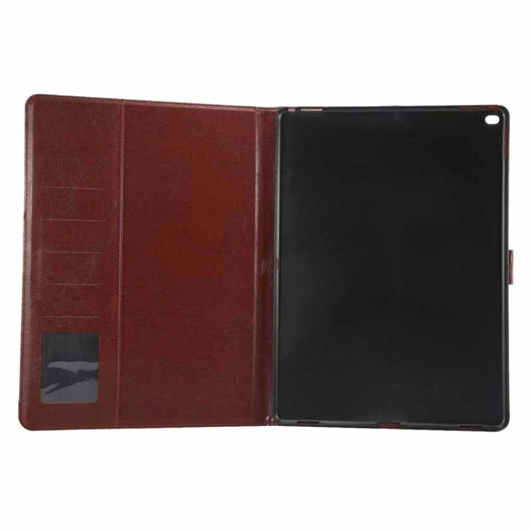 Flower Patterns Cloth Surface Horizontal Flip Leather Case with Wallet & Card Slots & Holder for iPad Pro 12.9 inch