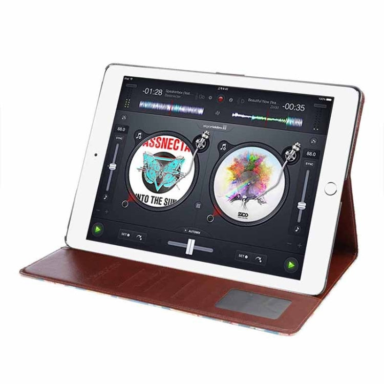 Flower Patterns Cloth Surface Horizontal Flip Leather Case with Wallet & Card Slots & Holder for iPad Pro 12.9 inch