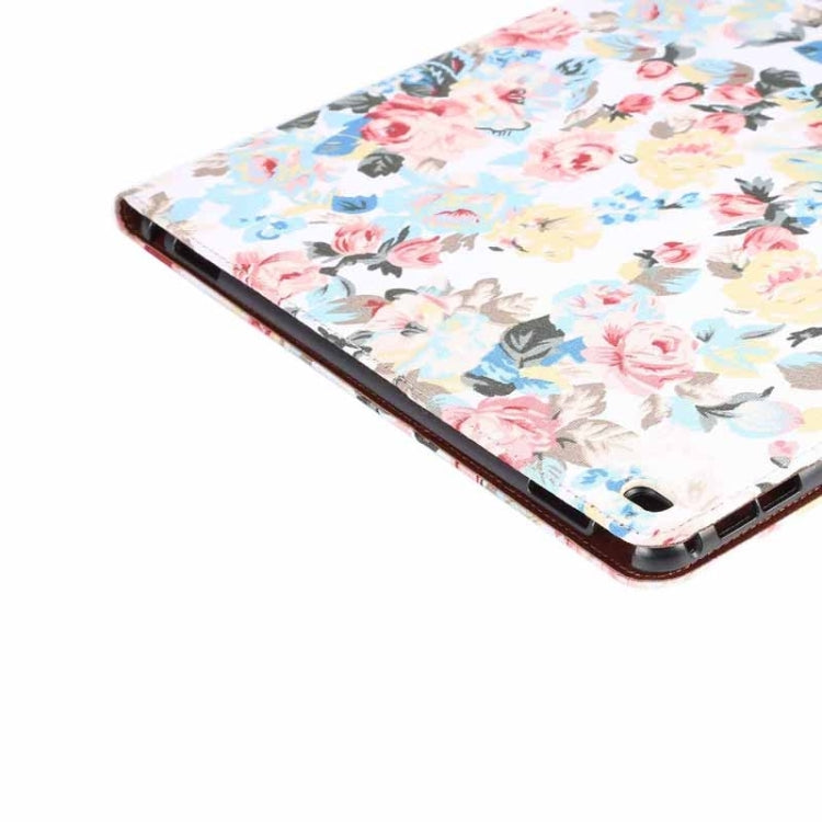 Flower Patterns Cloth Surface Horizontal Flip Leather Case with Wallet & Card Slots & Holder for iPad Pro 12.9 inch