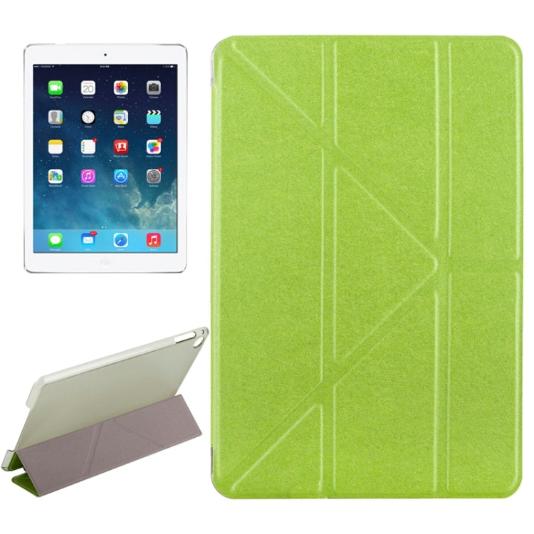 Transformers Style Silk Texture Horizontal Flip Solid Color Leather Case with Holder for iPad Pro 12.9 inch