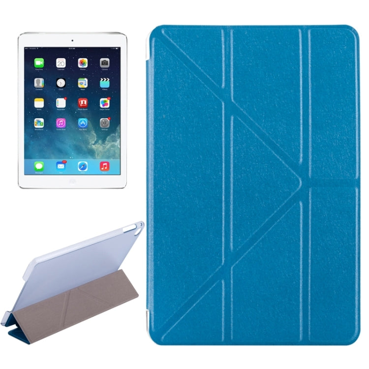 Transformers Style Silk Texture Horizontal Flip Solid Color Leather Case with Holder for iPad Pro 12.9 inch