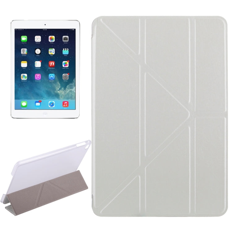 Transformers Style Silk Texture Horizontal Flip Solid Color Leather Case with Holder for iPad Pro 12.9 inch