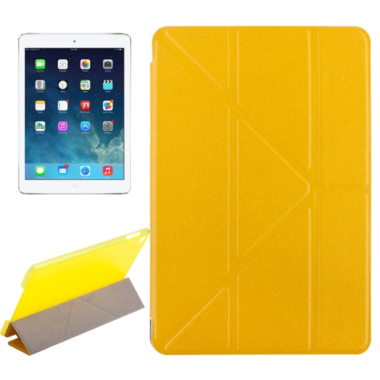 Transformers Style Silk Texture Horizontal Flip Solid Color Leather Case with Holder for iPad Pro 12.9 inch