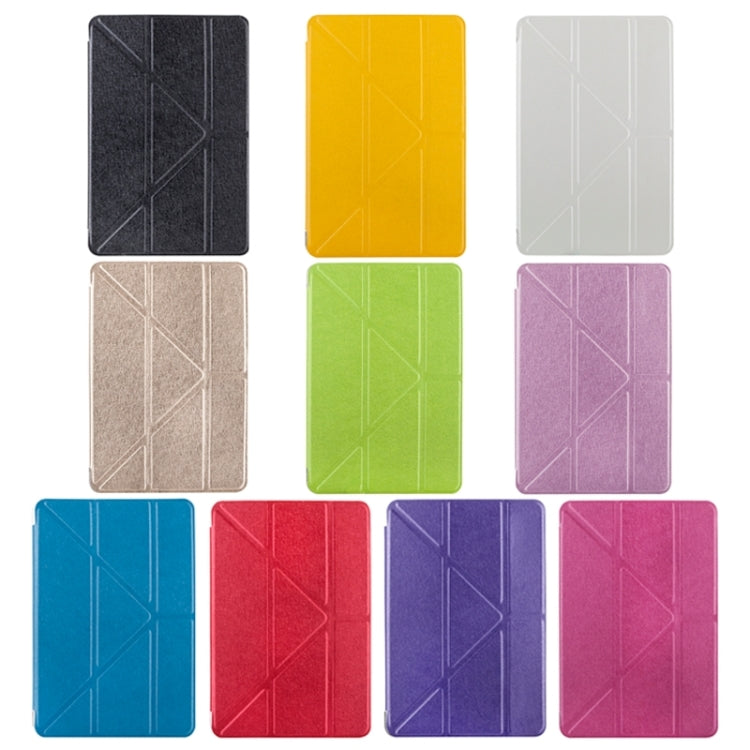 Transformers Style Silk Texture Horizontal Flip Solid Color Leather Case with Holder for iPad Pro 12.9 inch