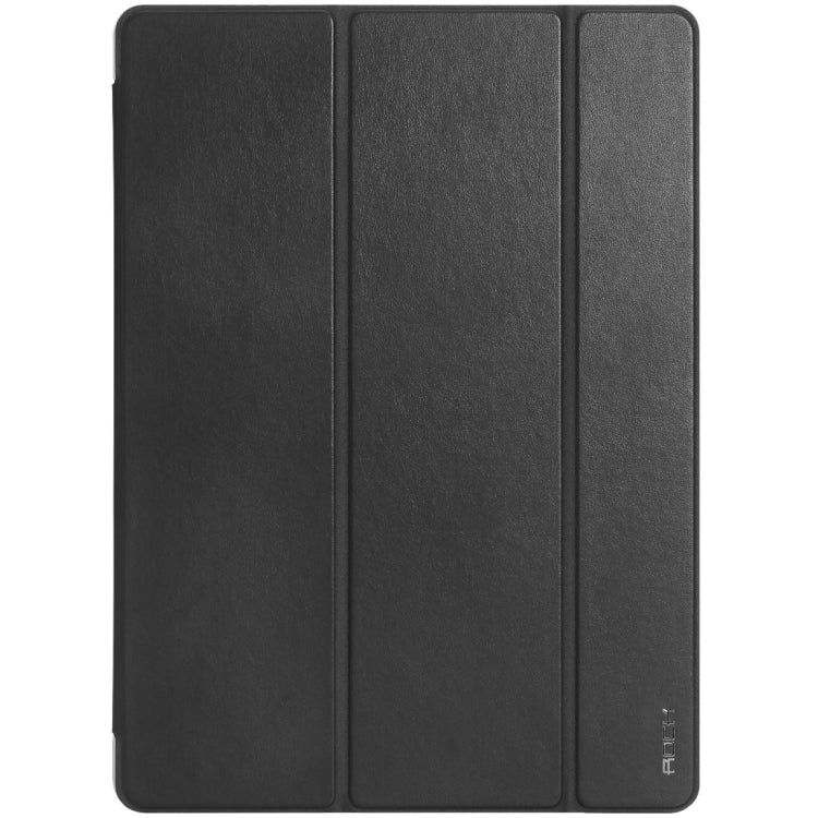 Rock Touch Series Fashionable Business Style Horizontal Flip Leather Case with Three-folding Holder and Intelligent Sleep / Wake-up Function for iPad Pro 12.9 inch