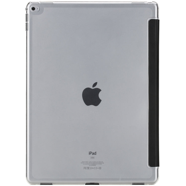 Rock Touch Series Fashionable Business Style Horizontal Flip Leather Case with Three-folding Holder and Intelligent Sleep / Wake-up Function for iPad Pro 12.9 inch