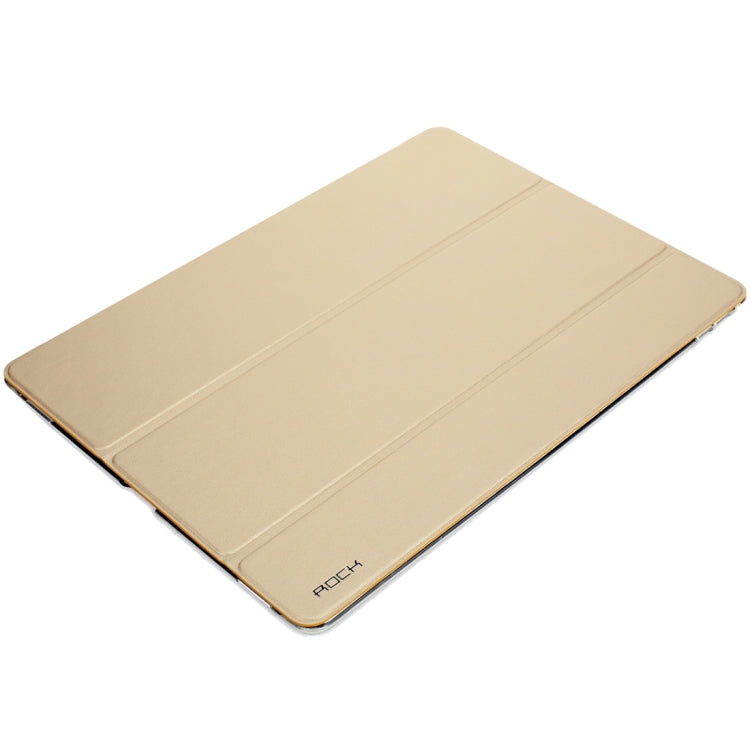 Rock Touch Series Fashionable Business Style Horizontal Flip Leather Case with Three-folding Holder and Intelligent Sleep / Wake-up Function for iPad Pro 12.9 inch