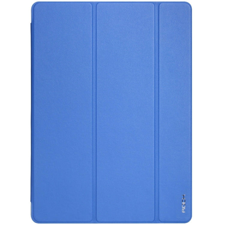 Rock Touch Series Fashionable Business Style Horizontal Flip Leather Case with Three-folding Holder and Intelligent Sleep / Wake-up Function for iPad Pro 12.9 inch