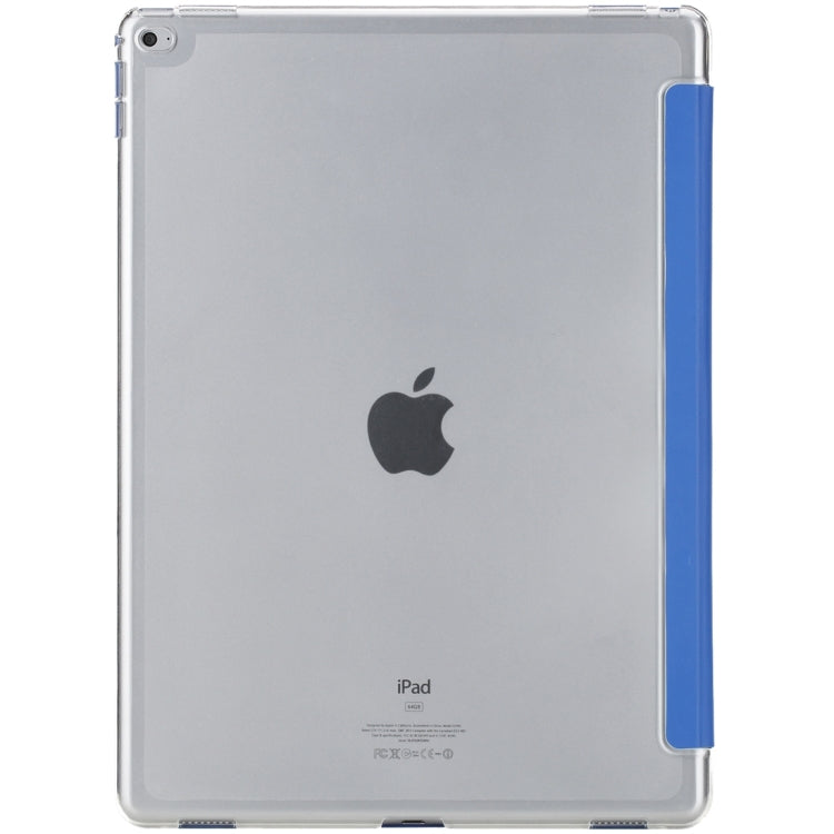 Rock Touch Series Fashionable Business Style Horizontal Flip Leather Case with Three-folding Holder and Intelligent Sleep / Wake-up Function for iPad Pro 12.9 inch