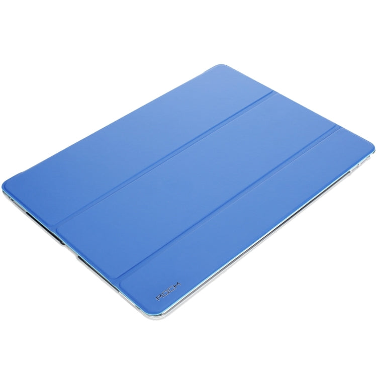 Rock Touch Series Fashionable Business Style Horizontal Flip Leather Case with Three-folding Holder and Intelligent Sleep / Wake-up Function for iPad Pro 12.9 inch