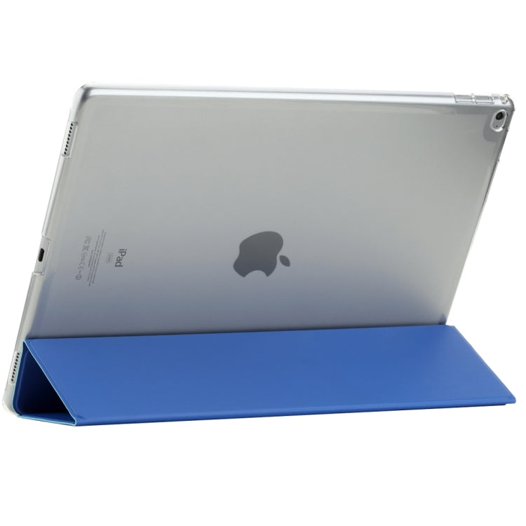 Rock Touch Series Fashionable Business Style Horizontal Flip Leather Case with Three-folding Holder and Intelligent Sleep / Wake-up Function for iPad Pro 12.9 inch