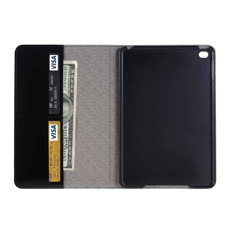 Bright Skin Grid Texture Horizontal Flip Leather Case with Holder & Card Slots & Wallet for iPad Pro