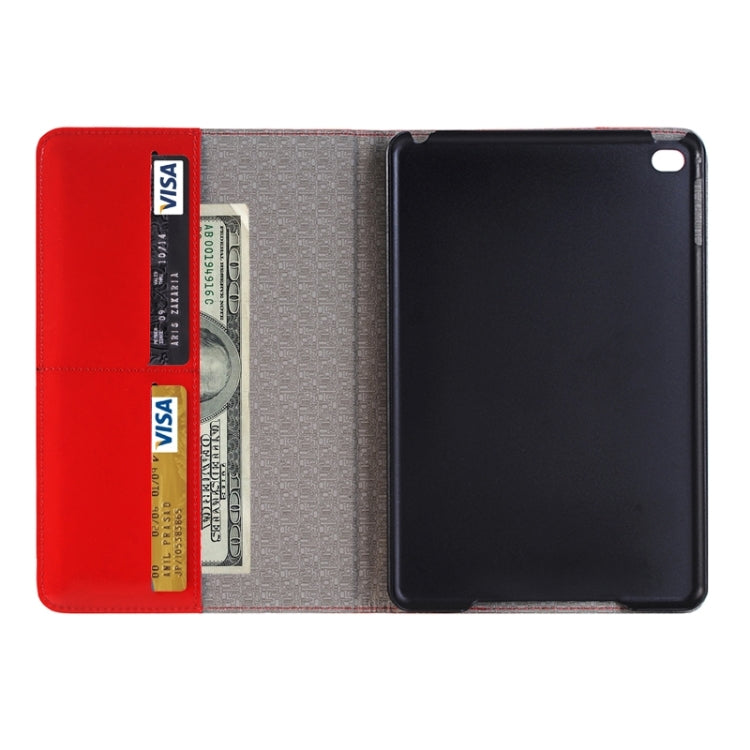 Bright Skin Grid Texture Horizontal Flip Leather Case with Holder & Card Slots & Wallet for iPad Pro