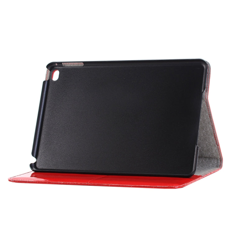 Bright Skin Grid Texture Horizontal Flip Leather Case with Holder & Card Slots & Wallet for iPad Pro