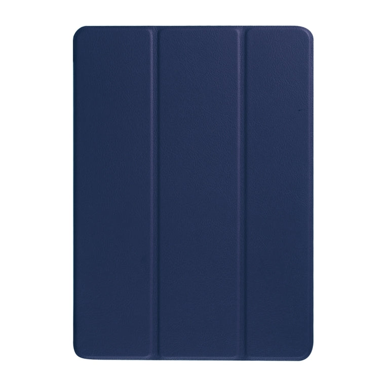 Custer Texture Horizontal Flip Solid Color Leather Case with Three-folding Holder & Sleep / Wake-up Function for iPad Pro 9.7 inch