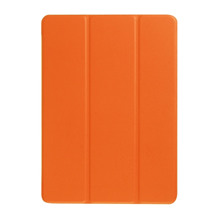 Custer Texture Horizontal Flip Solid Color Leather Case with Three-folding Holder & Sleep / Wake-up Function for iPad Pro 9.7 inch