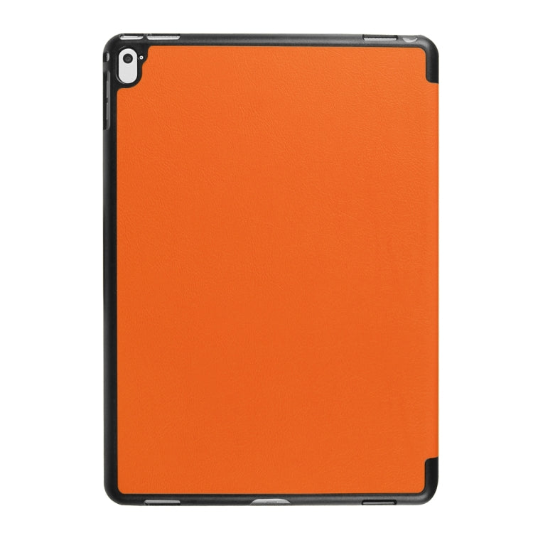 Custer Texture Horizontal Flip Solid Color Leather Case with Three-folding Holder & Sleep / Wake-up Function for iPad Pro 9.7 inch