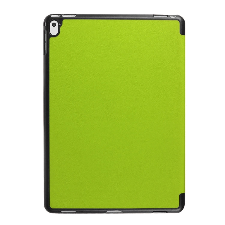 Custer Texture Horizontal Flip Solid Color Leather Case with Three-folding Holder & Sleep / Wake-up Function for iPad Pro 9.7 inch