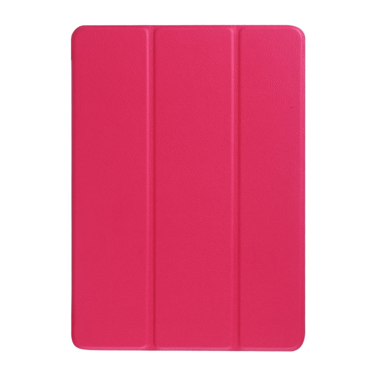 Custer Texture Horizontal Flip Solid Color Leather Case with Three-folding Holder & Sleep / Wake-up Function for iPad Pro 9.7 inch