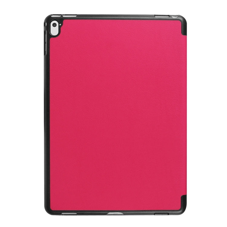 Custer Texture Horizontal Flip Solid Color Leather Case with Three-folding Holder & Sleep / Wake-up Function for iPad Pro 9.7 inch