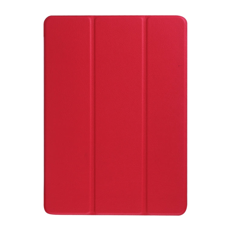 Custer Texture Horizontal Flip Solid Color Leather Case with Three-folding Holder & Sleep / Wake-up Function for iPad Pro 9.7 inch