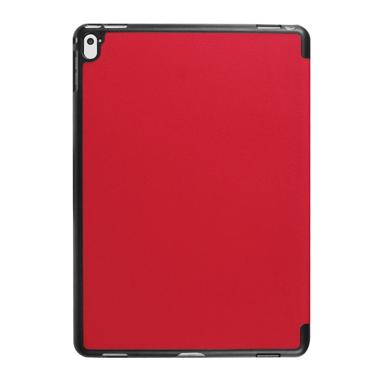 Custer Texture Horizontal Flip Solid Color Leather Case with Three-folding Holder & Sleep / Wake-up Function for iPad Pro 9.7 inch