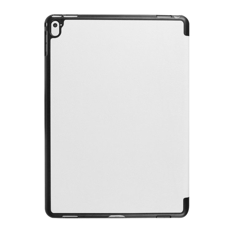 Custer Texture Horizontal Flip Solid Color Leather Case with Three-folding Holder & Sleep / Wake-up Function for iPad Pro 9.7 inch