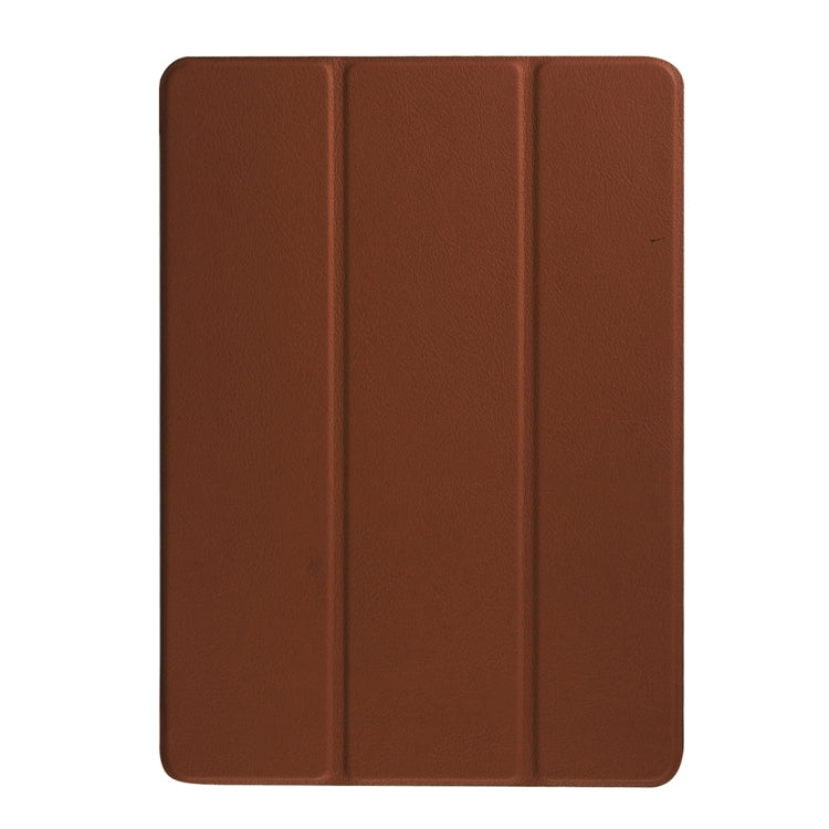 Custer Texture Horizontal Flip Solid Color Leather Case with Three-folding Holder & Sleep / Wake-up Function for iPad Pro 9.7 inch