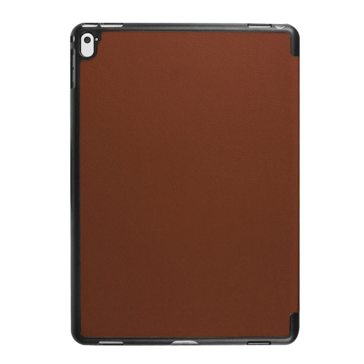Custer Texture Horizontal Flip Solid Color Leather Case with Three-folding Holder & Sleep / Wake-up Function for iPad Pro 9.7 inch