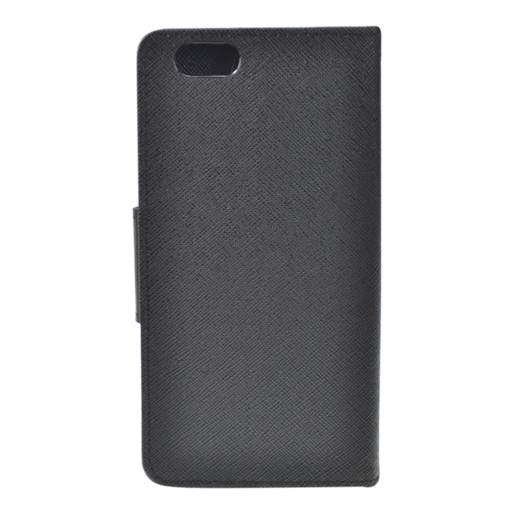 Cross Texture Leather Case with Holder & Card Slots & Wallet for iPhone