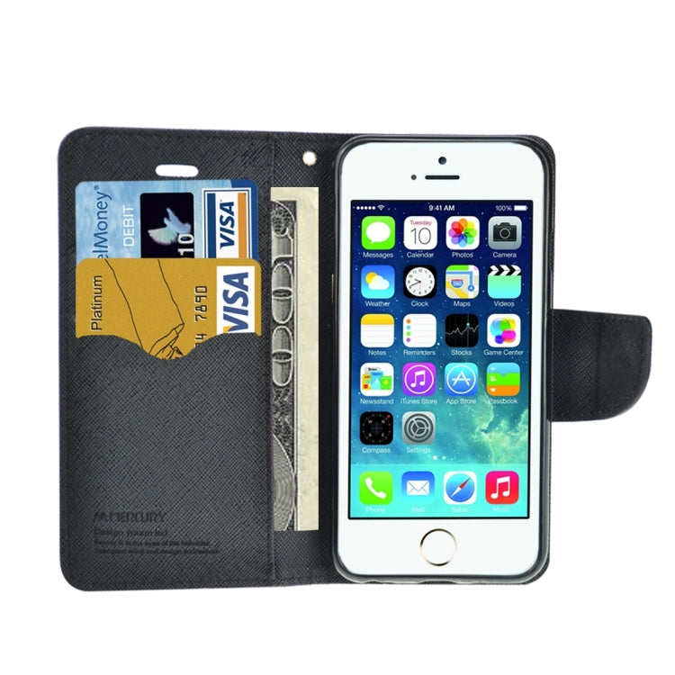 Cross Texture Leather Case with Holder & Card Slots & Wallet for iPhone