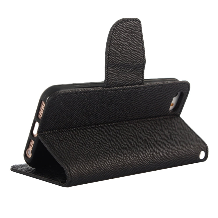 Cross Texture Leather Case with Holder & Card Slots & Wallet for iPhone