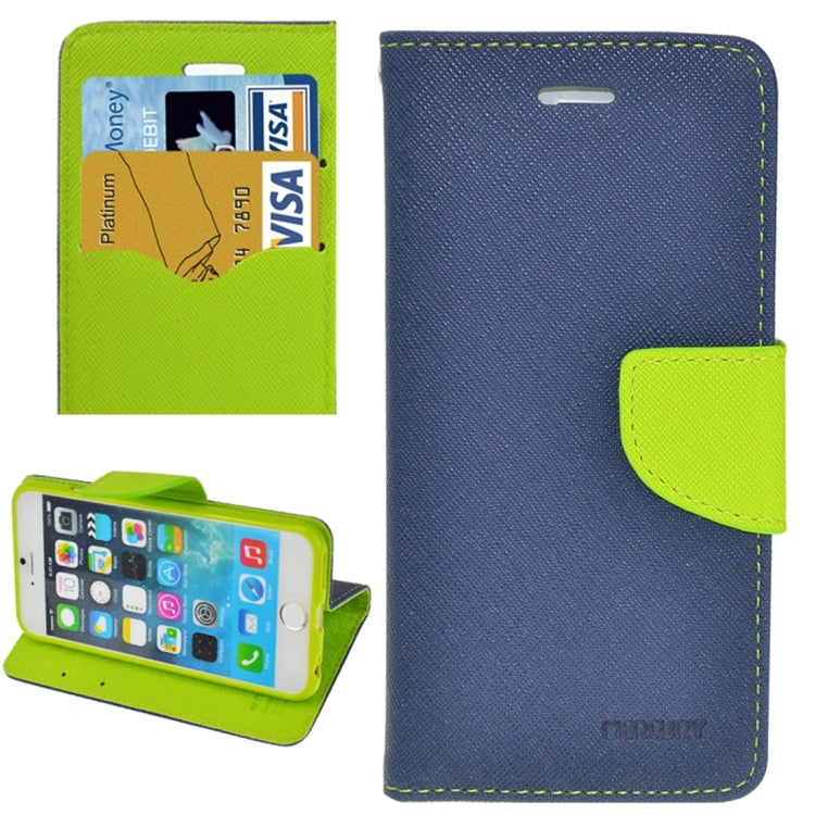 Cross Texture Leather Case with Holder & Card Slots & Wallet for iPhone