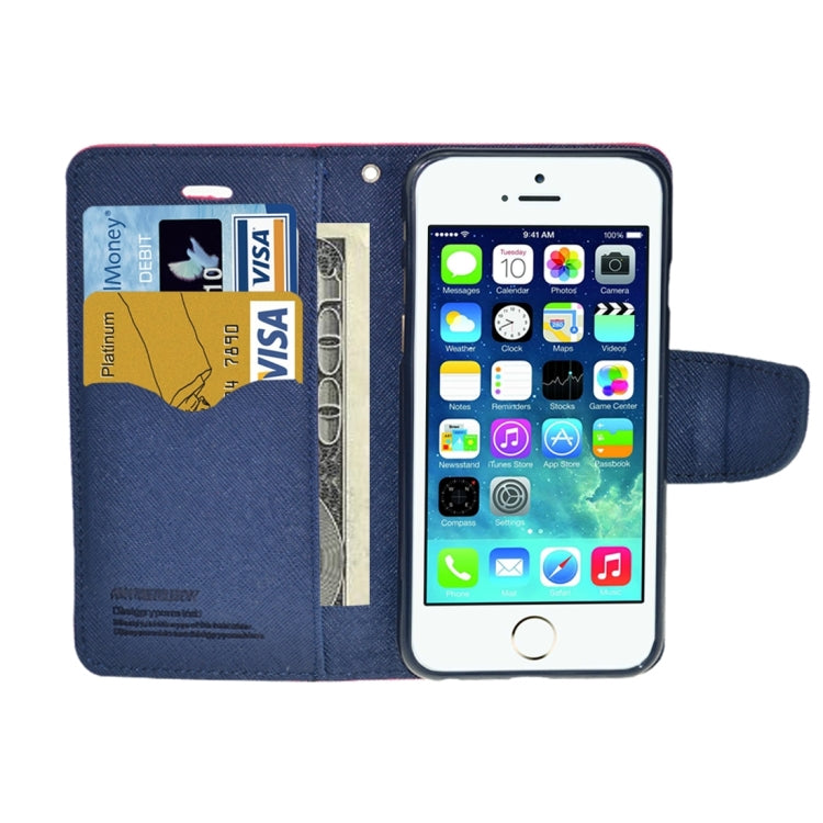 Cross Texture Leather Case with Holder & Card Slots & Wallet for iPhone