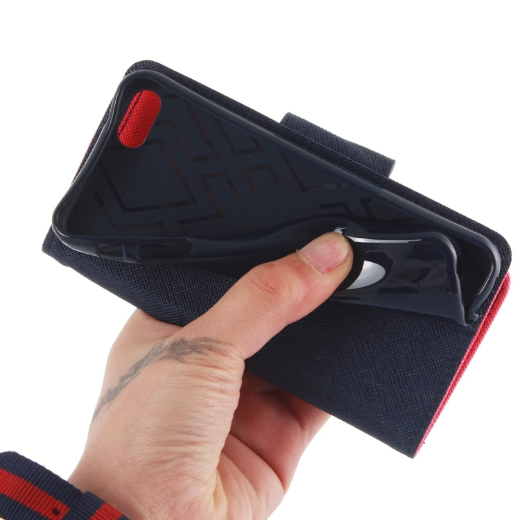 Cross Texture Leather Case with Holder & Card Slots & Wallet for iPhone