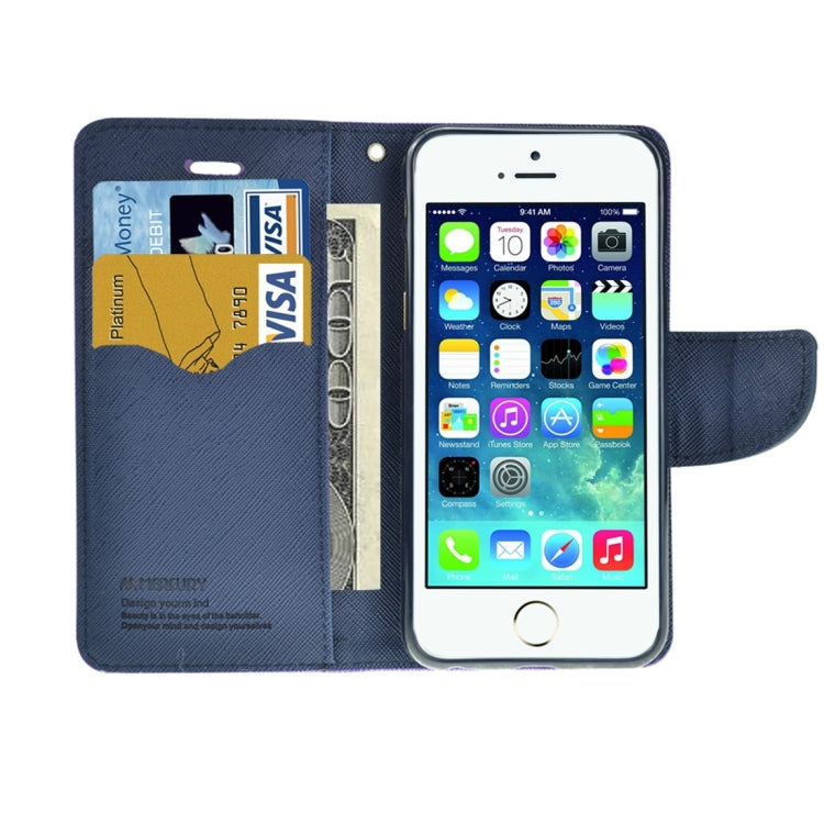 Cross Texture Leather Case with Holder & Card Slots & Wallet for iPhone