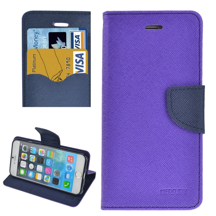Cross Texture Leather Case with Holder & Card Slots & Wallet for iPhone