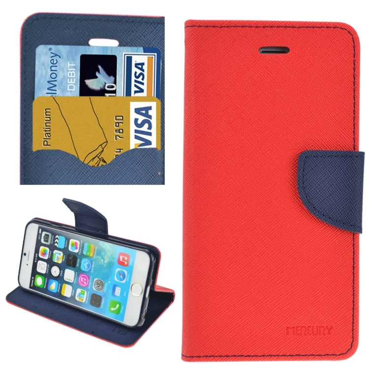 Cross Texture Leather Case with Holder & Card Slots & Wallet for iPhone